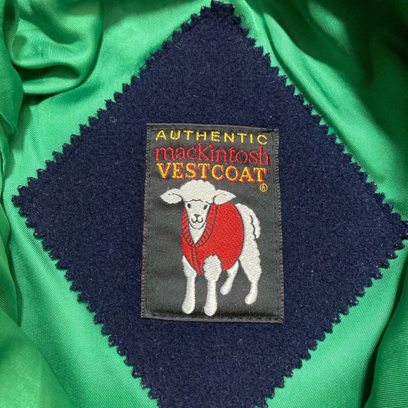 Vtg Authentic Mackintosh wool vest-coat - Picture 7 of 16